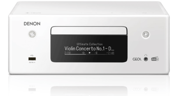 Denon RCD-N11DAB CD Receiver voor Stereo Set - DAB+ Radio - Bluetooth - HEOS Multiroom - Spraakbesturing - Wit